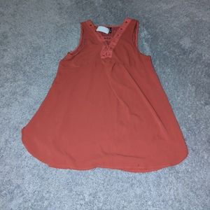 Heart soul red sleeveless blouse XL